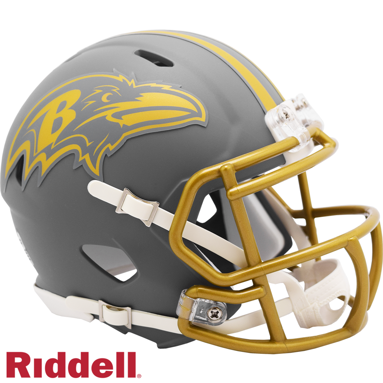 Baltimore Ravens Helmet Riddell Replica Mini Speed Style Slate Alternate