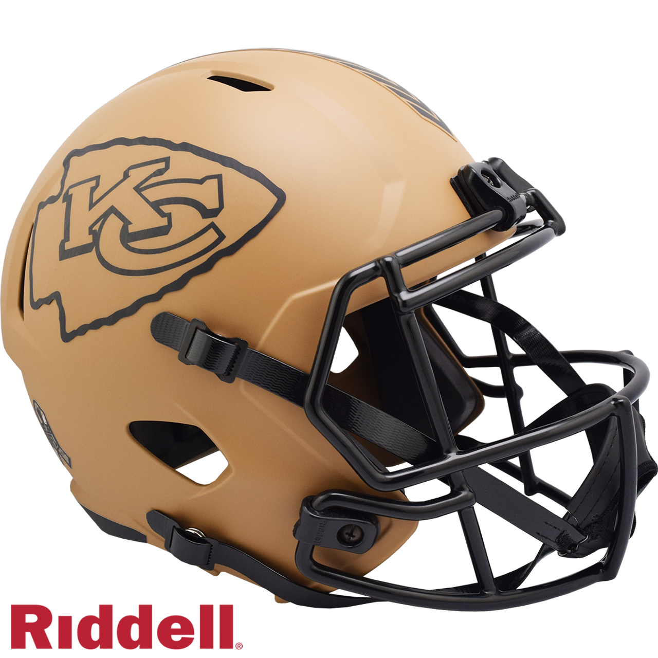 Kansas City Chiefs Helmet Riddell Replica Full Size Speed Style Salute To Service 2023