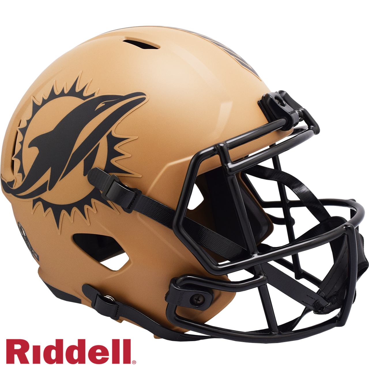 Miami Dolphins Helmet Riddell Replica Full Size Speed Style Salute To Service 2023