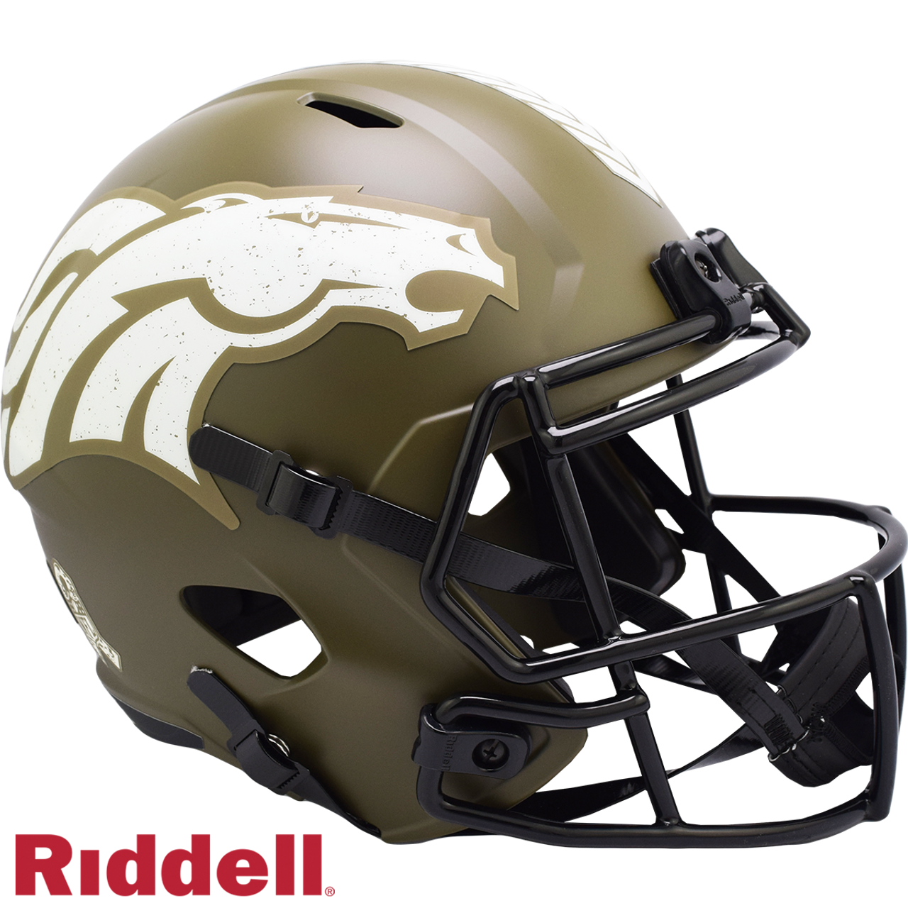 Denver Broncos Helmet Riddell Replica Full Size Speed Style Salute To Service