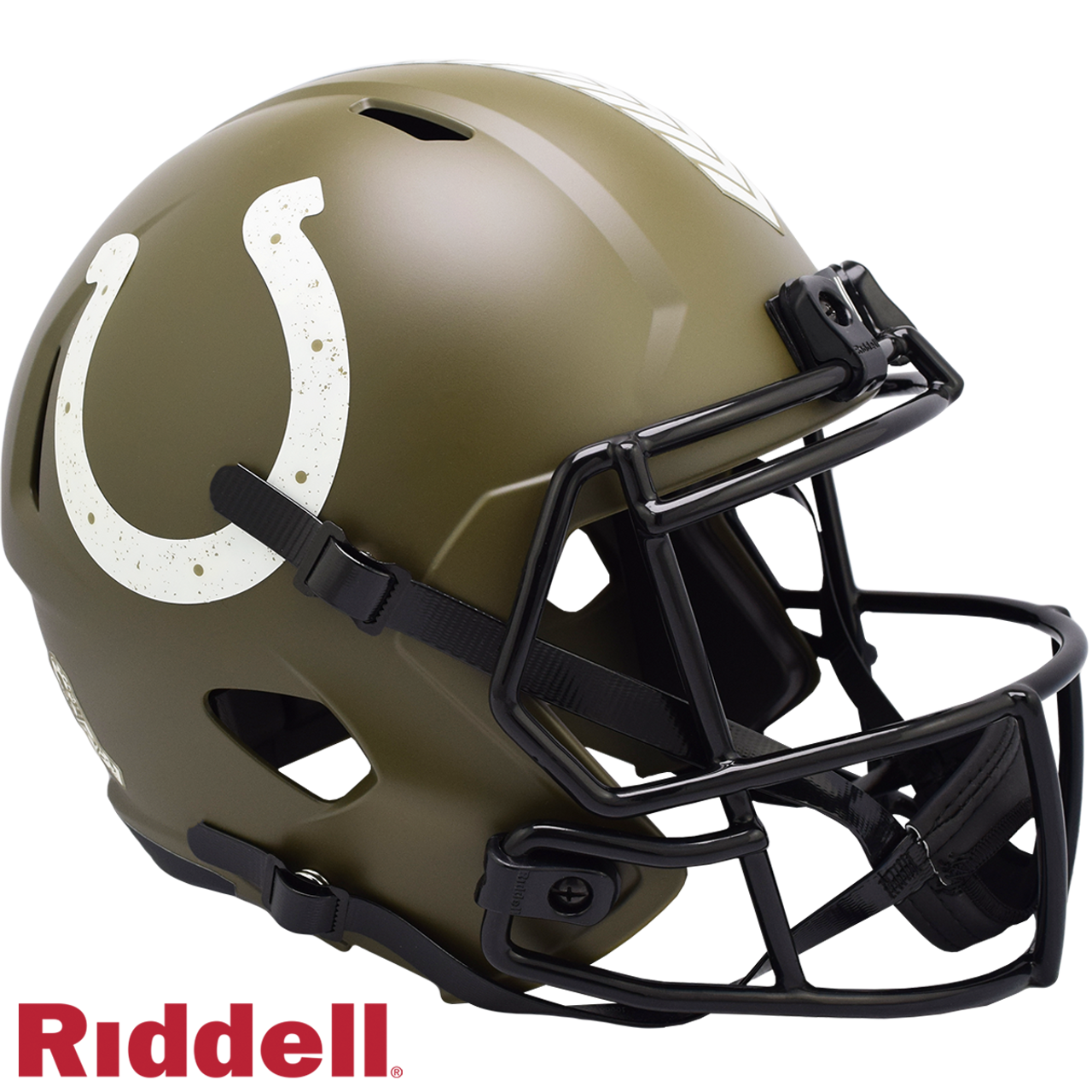 Indianapolis Colts Helmet Riddell Replica Full Size Speed Style Salute To Service