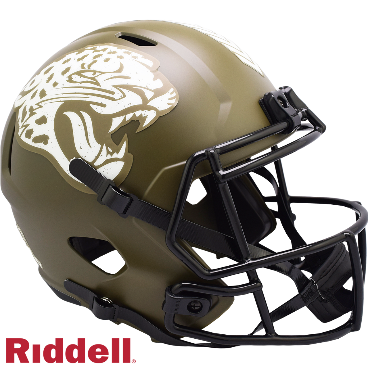 Jacksonville Jaguars Helmet Riddell Replica Full Size Speed Style Salute To Service