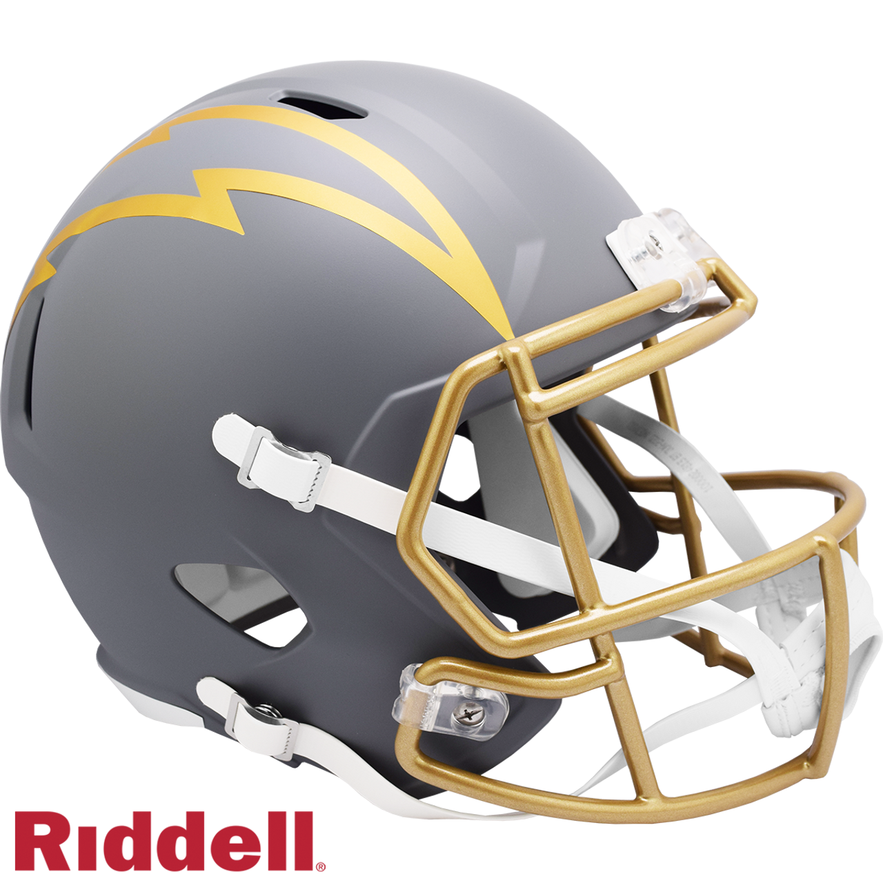 Los Angeles Chargers Helmet Riddell Replica Full Size Speed Style Slate Alternate
