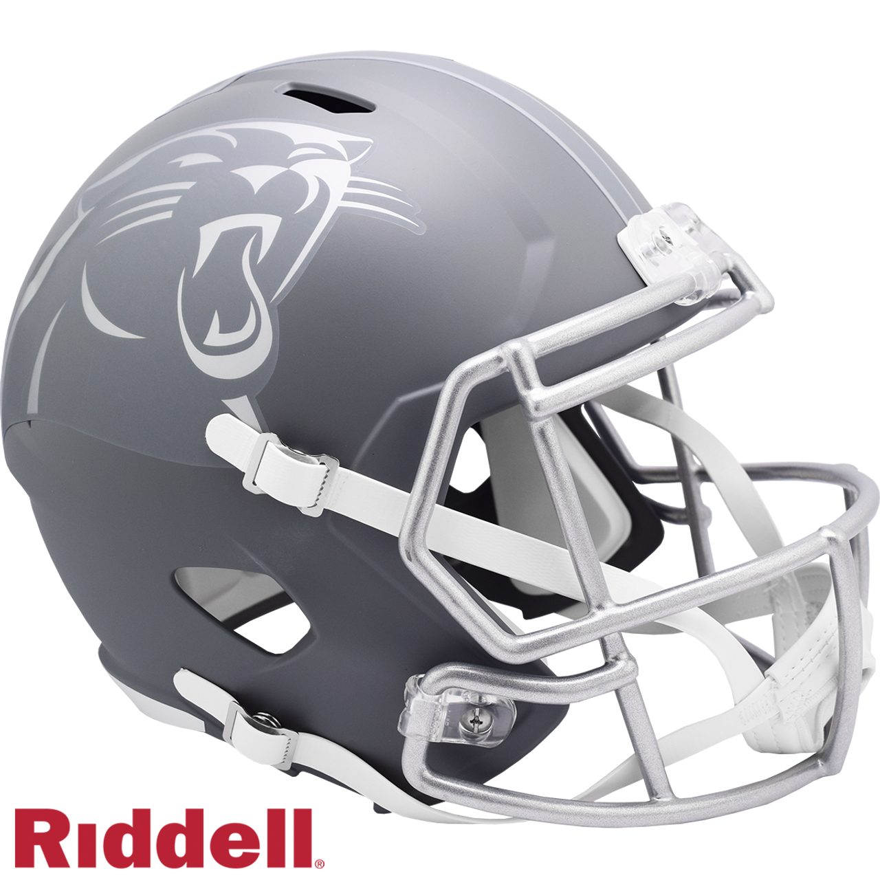 Carolina Panthers Helmet Riddell Replica Full Size Speed Style Slate Alternate