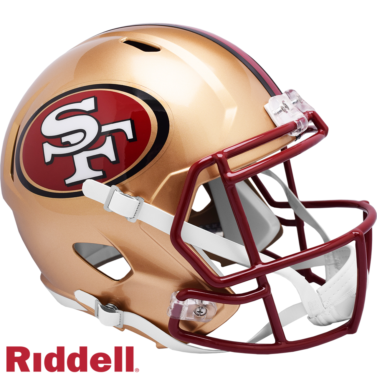San Francisco 49ers Helmet Riddell Replica Full Size Speed Style 1996-2008 T/B