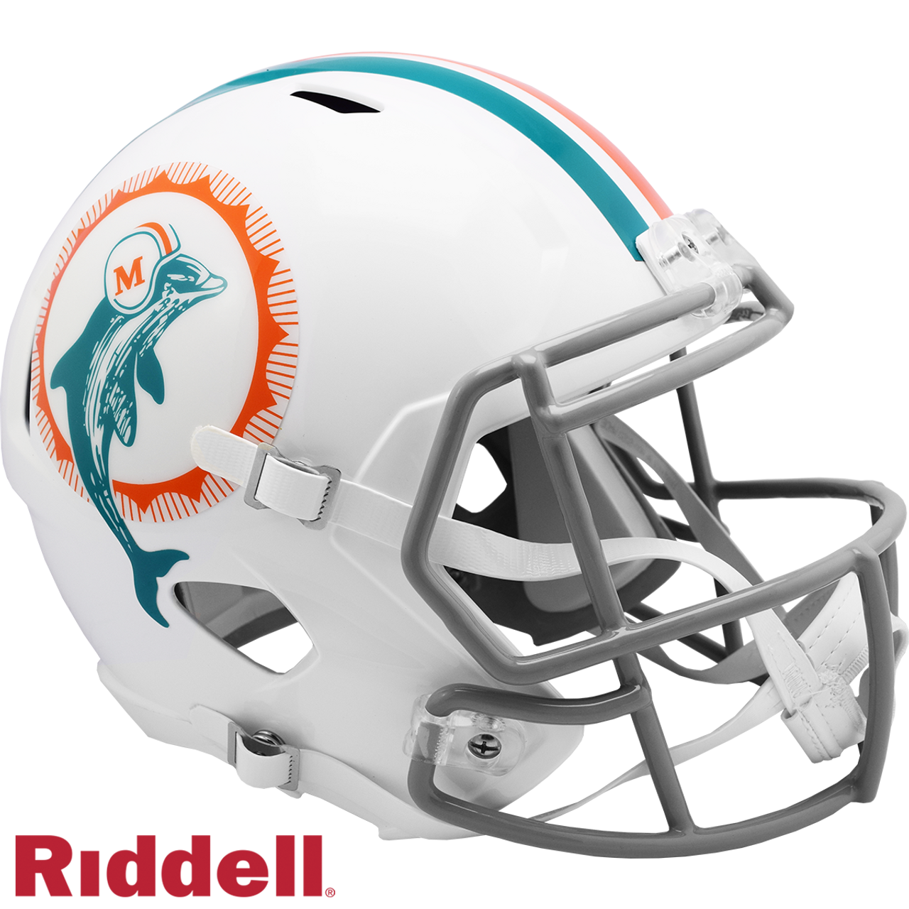 Miami Dolphins Helmet Riddell Replica Full Size Speed Style 1972 T/B