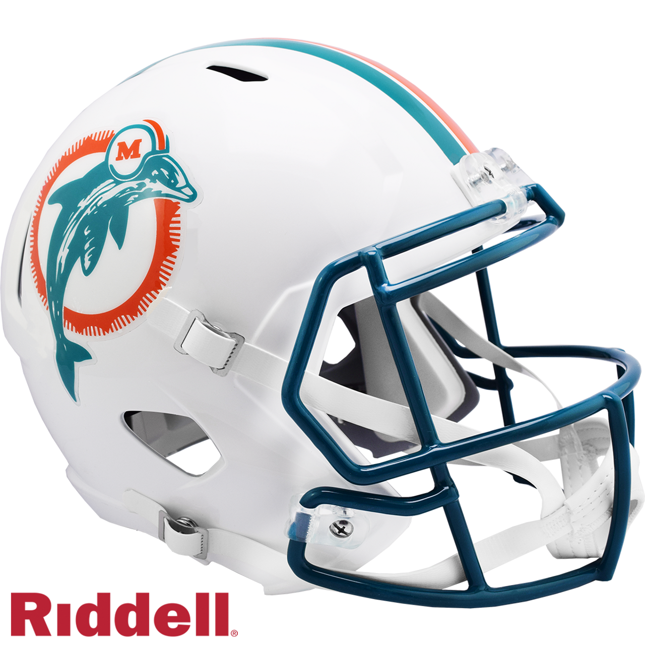 Miami Dolphins Helmet Riddell Replica Full Size Speed Style 1980-1996 T/B
