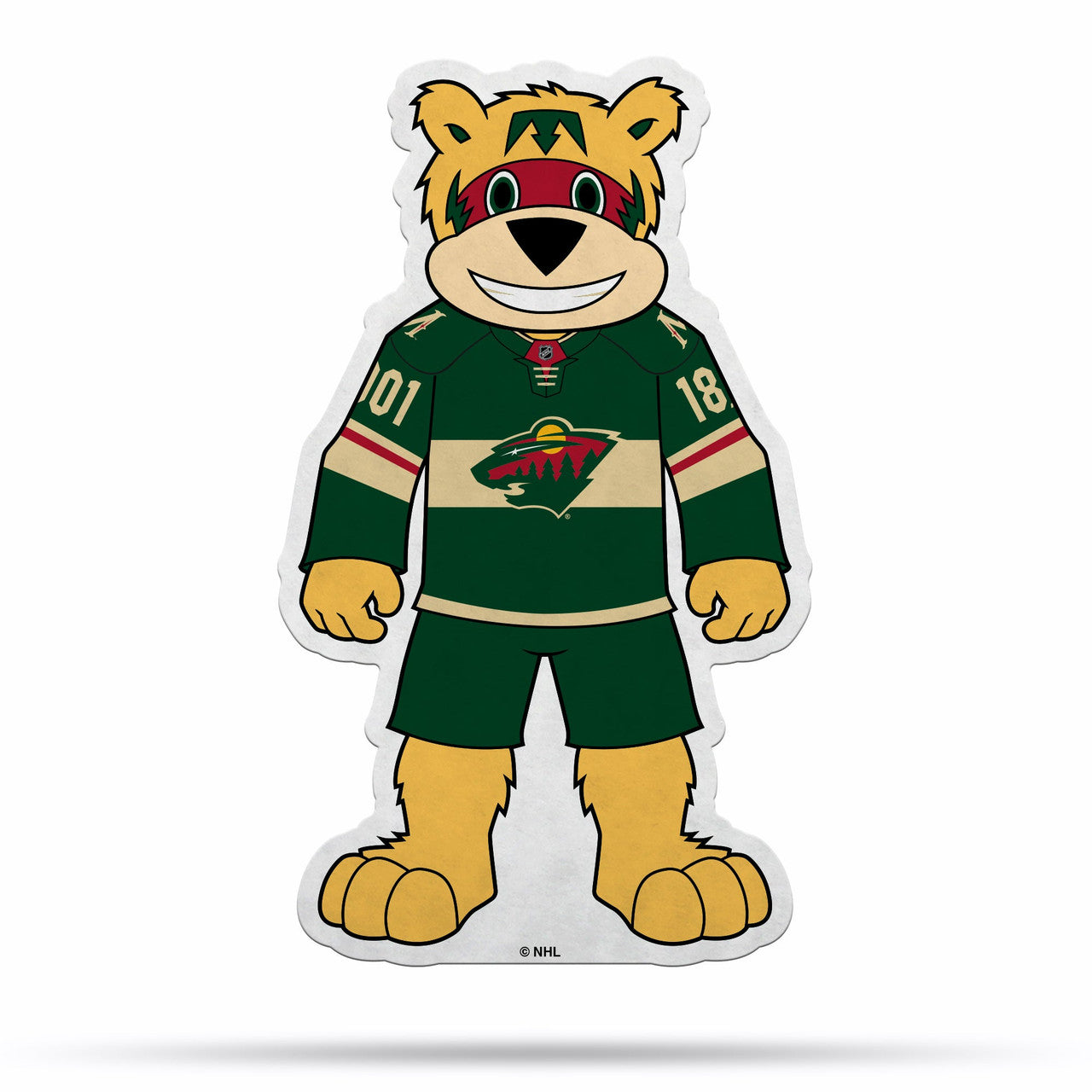 Minnesota Wild Pennant Shape Cut Mascot Design