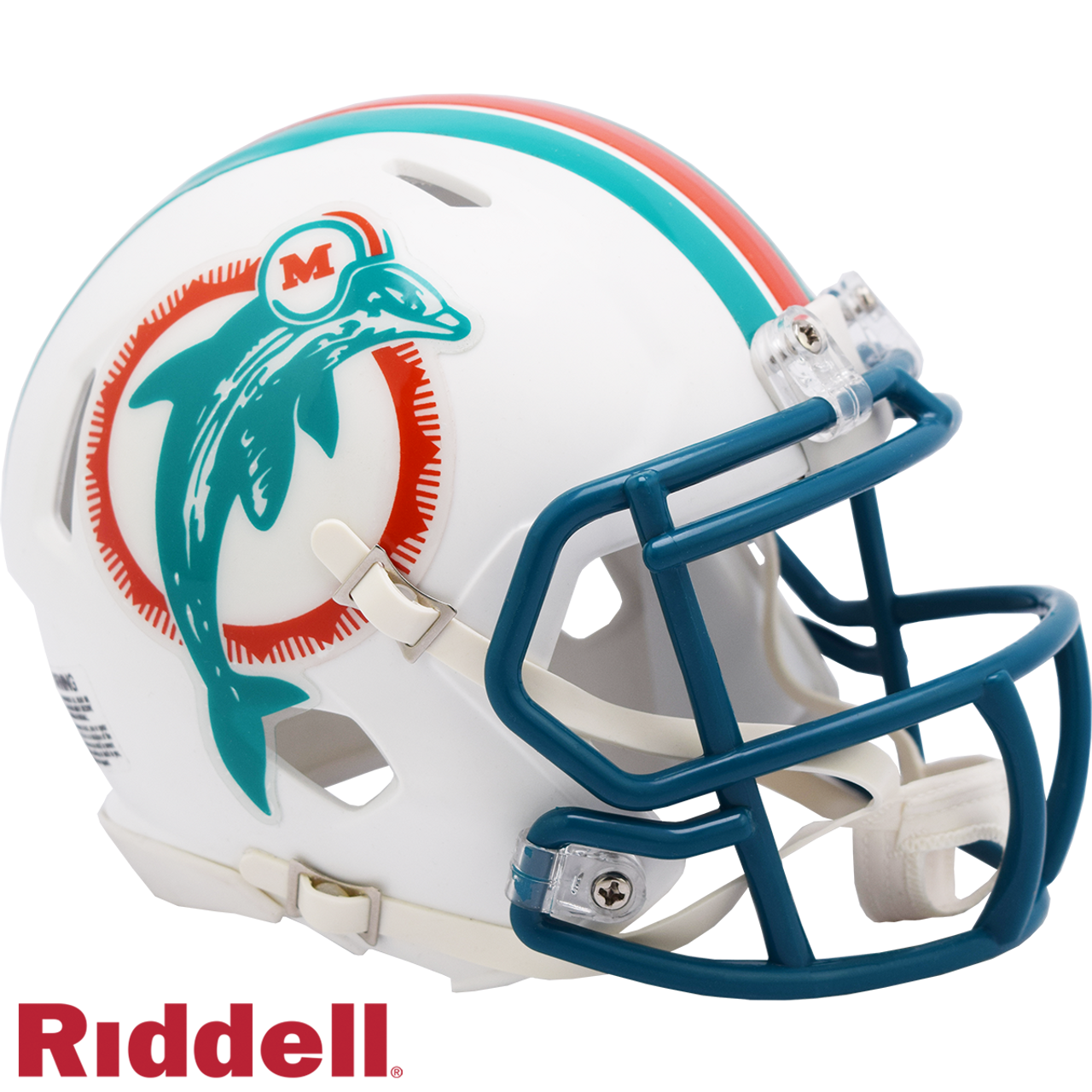 Miami Dolphins Helmet Riddell Replica Mini Speed Style 1980-1996 T/B