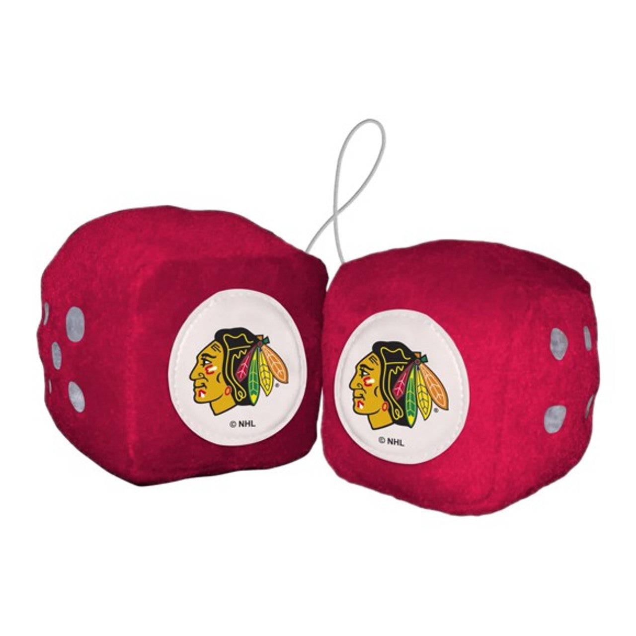 Chicago Blackhawks Fuzzy Dice