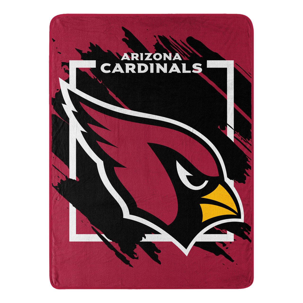 Arizona Cardinals Blanket 46x60 Micro Raschel Dimensional Design Rolled