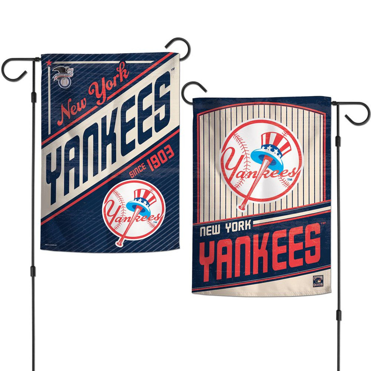 New York Yankees Flag 12x18 Garden Style 2 Sided Cooperstown