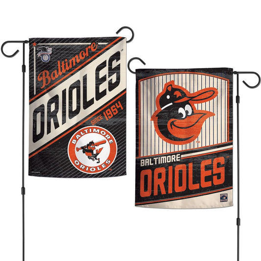 Baltimore Orioles Flag 12x18 Garden Style 2 Sided Cooperstown