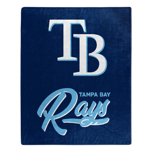 Tampa Bay Rays Blanket 50x60 Raschel Signature Design