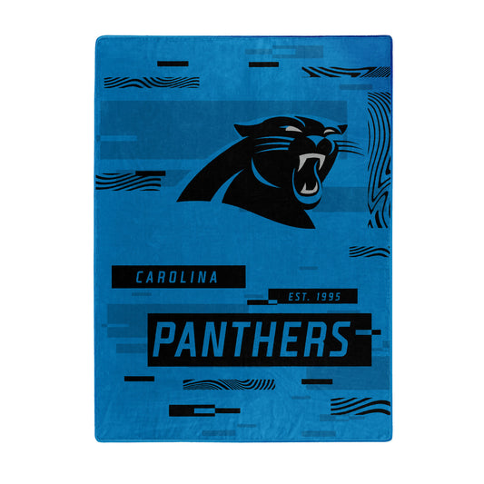 Carolina Panthers Blanket 60x80 Raschel Digitize Design