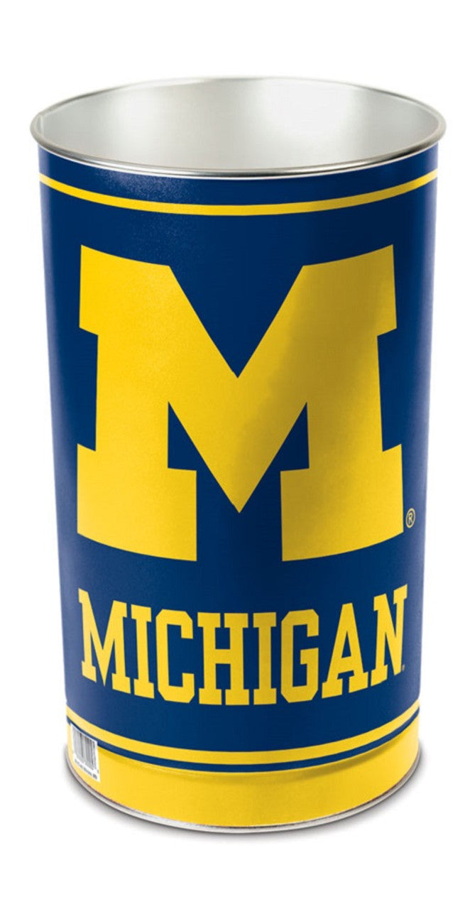 Michigan Wolverines Wastebasket 15 Inch