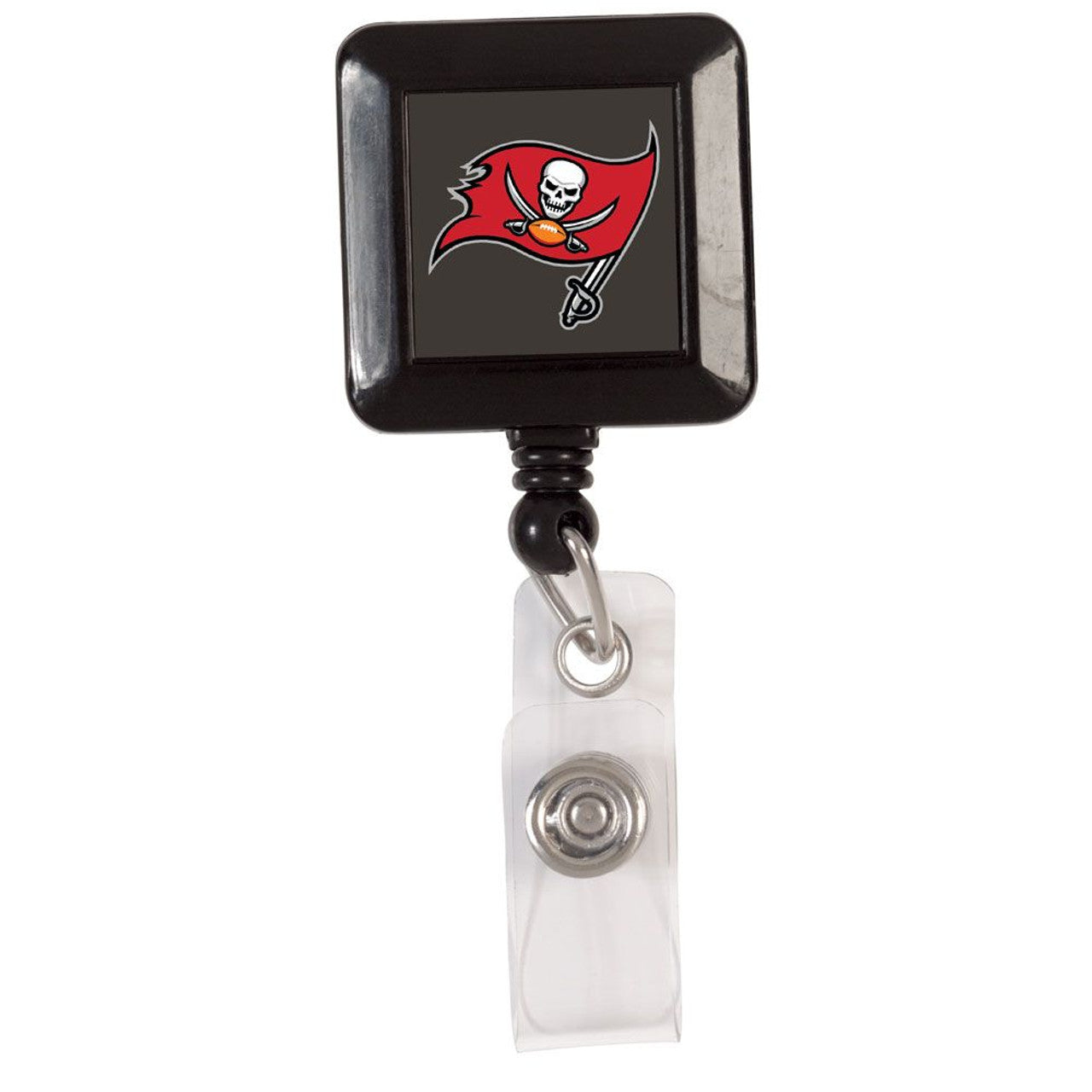 Tampa Bay Buccaneers Badge Holder Retractable Square