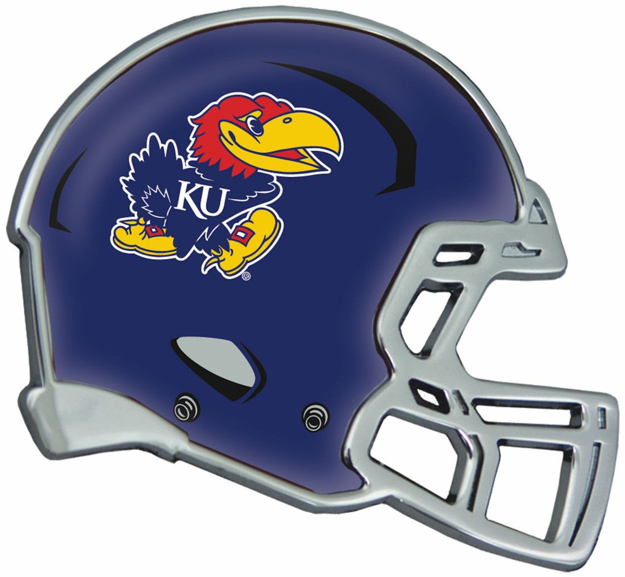 Kansas Jayhawks Auto Emblem - Helmet