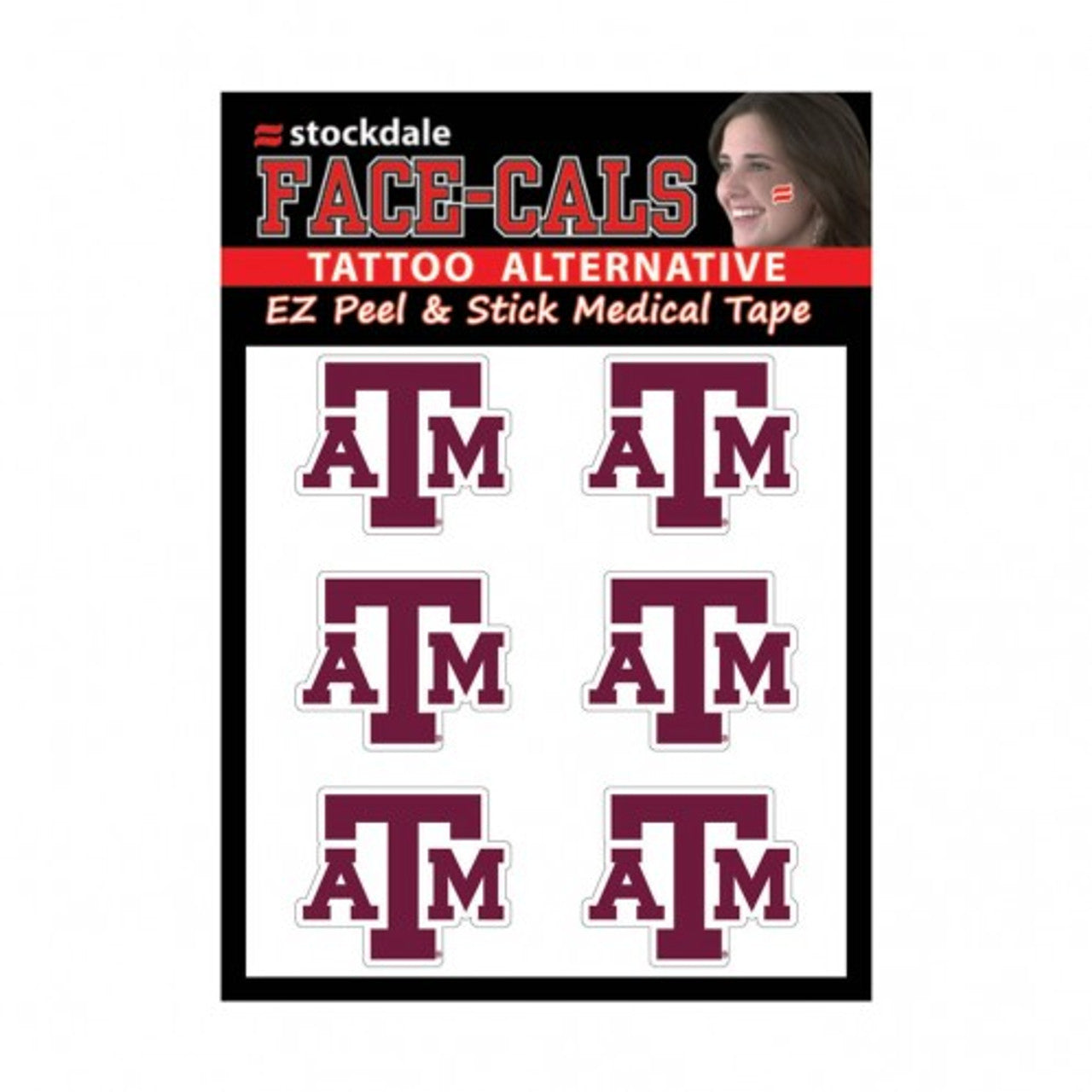 Texas A&M Aggies Tattoo Face Cals