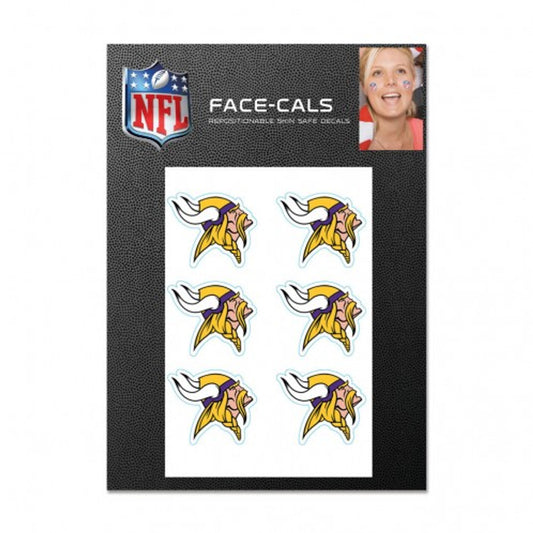 Minnesota Vikings Tattoo Face Cals