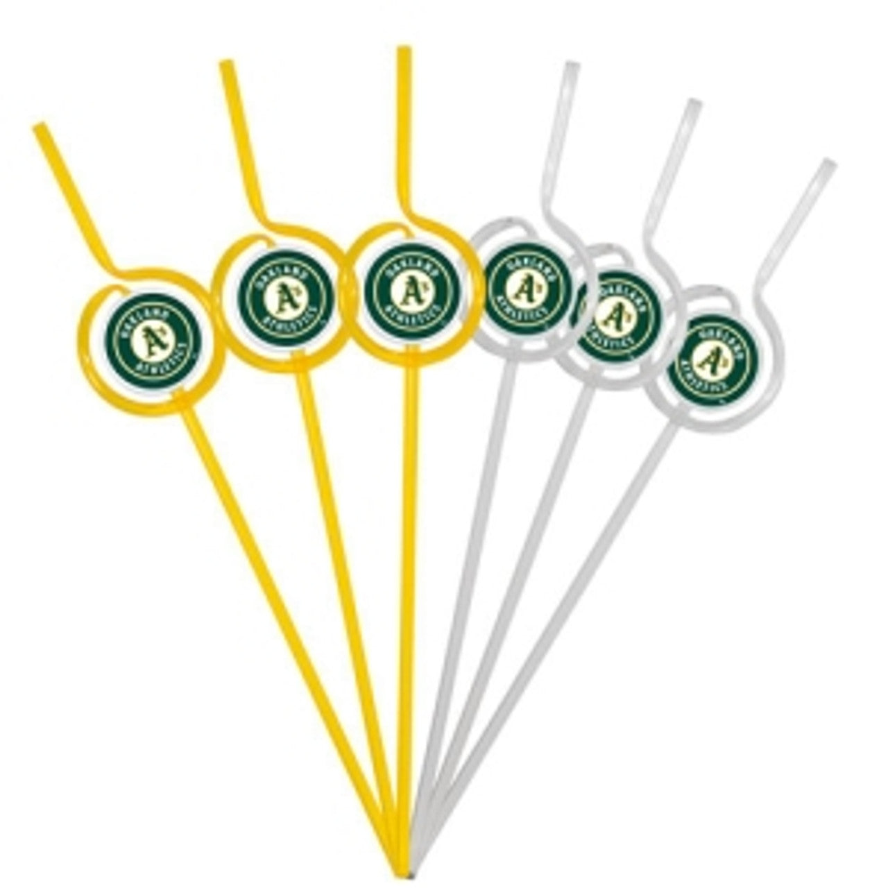 Oakland Athletics Team Sipper Straws CO