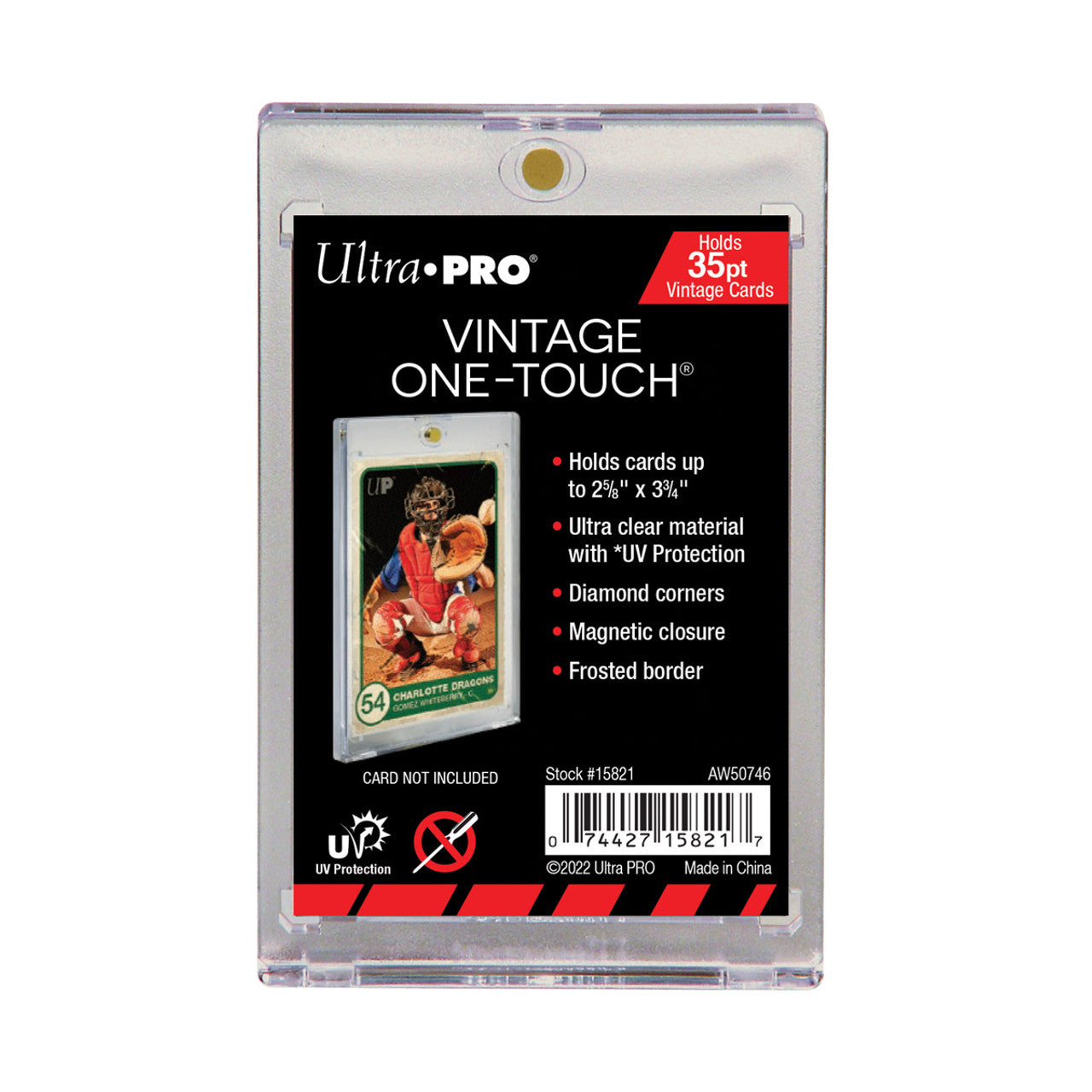 Vintage Card One-Touch UV Magnetic Holder
