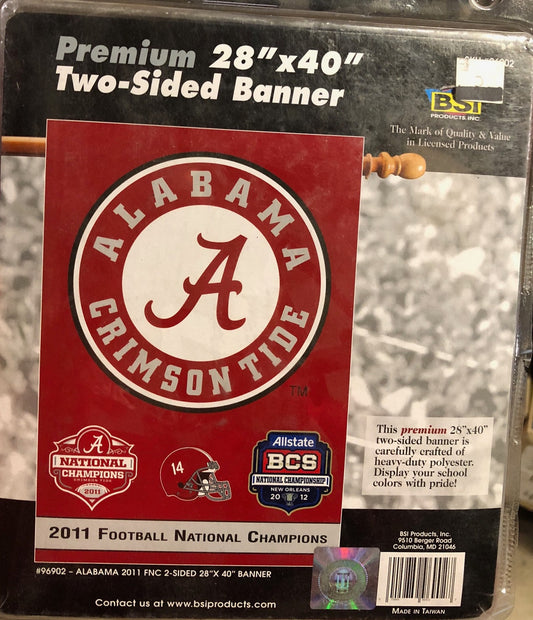 Alabama Crimson Tide Flag 3x5 BSI 2012 National Champ