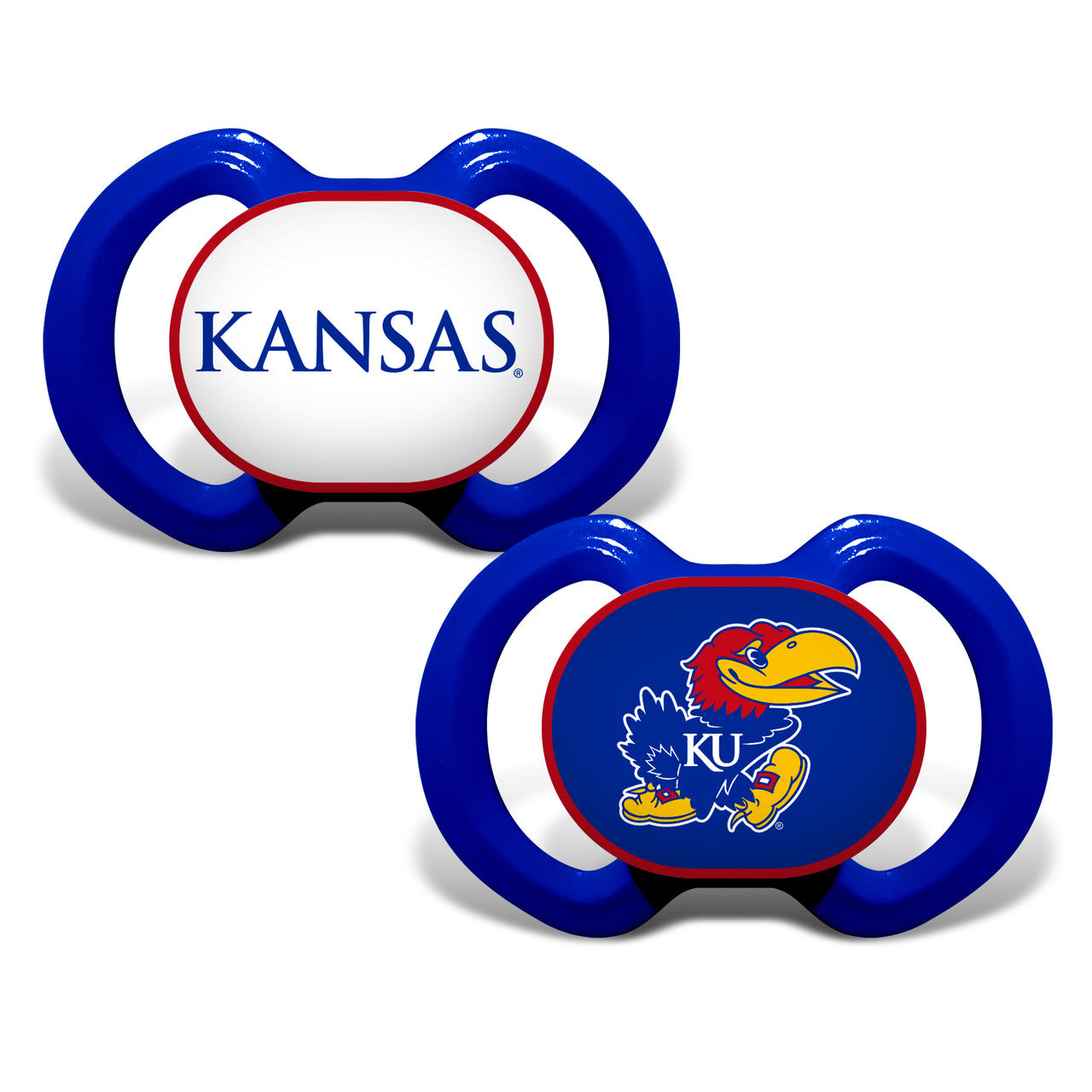 Kansas Jayhawks Pacifier 2 Pack