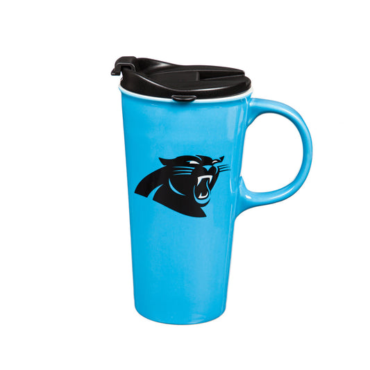 Carolina Panthers Drink 17oz Travel Latte Boxed