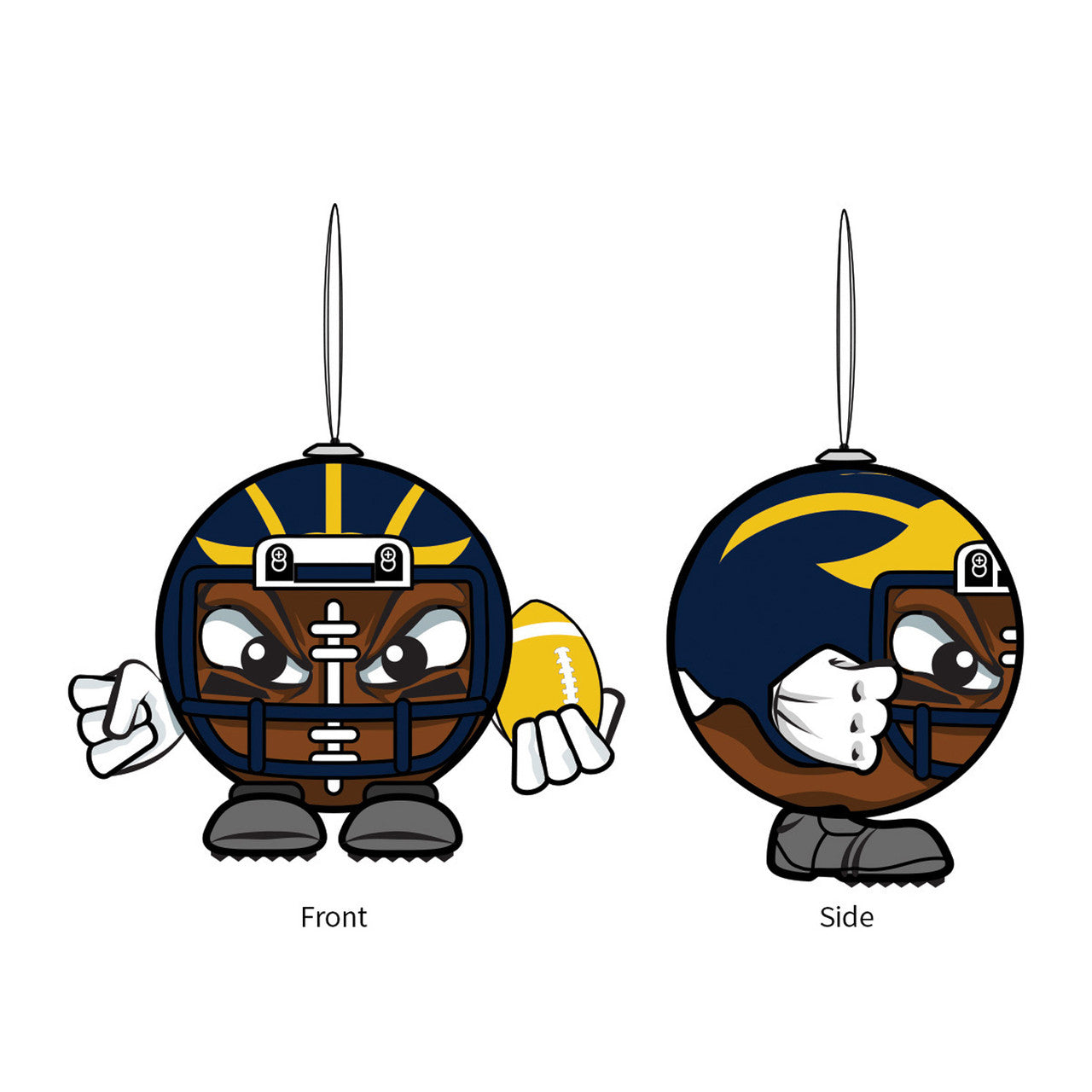 Michigan Wolverines Ornament Ball Head