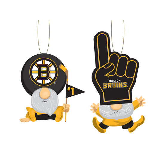 Boston Bruins Ornament Gnome Fan 2 Pack