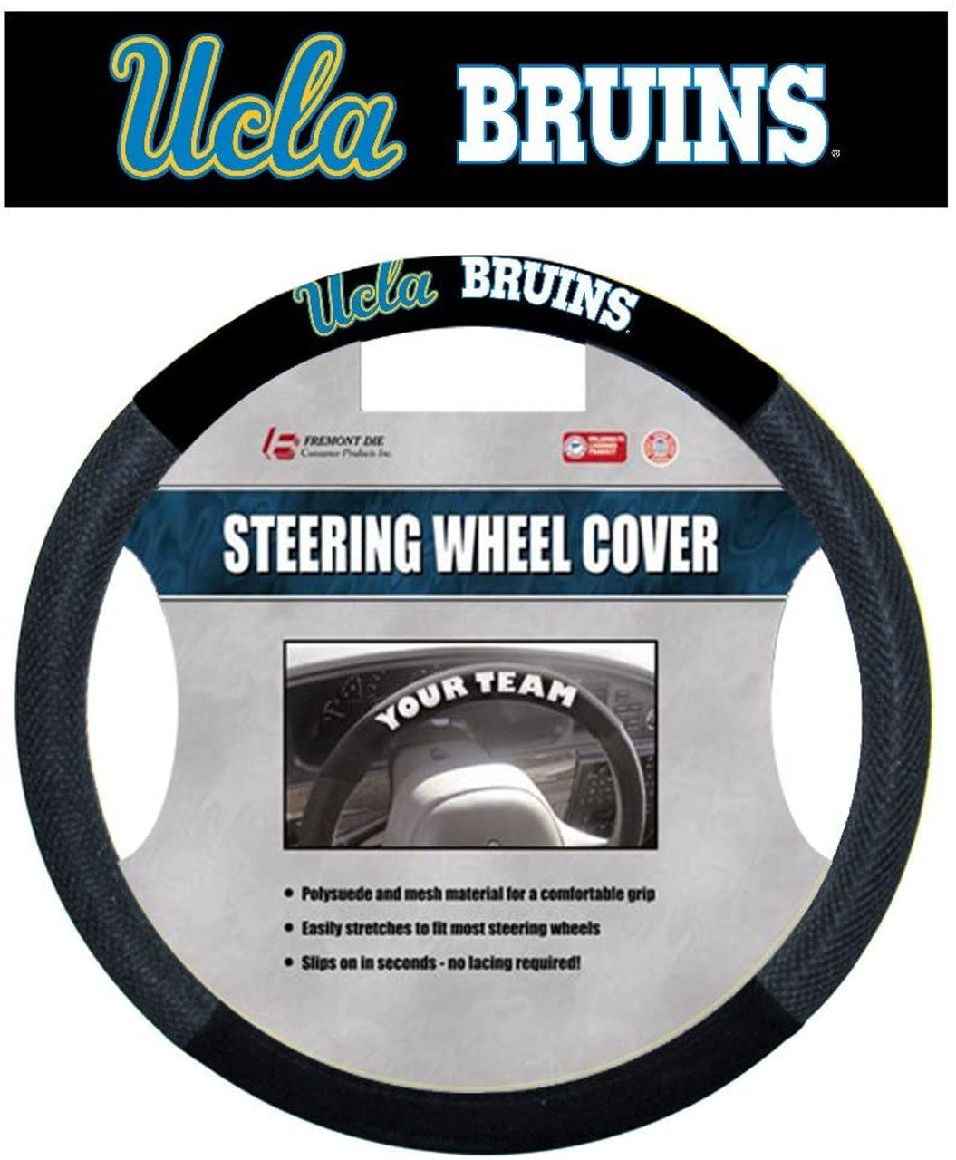 UCLA Bruins Steering Wheel Cover Mesh Style CO