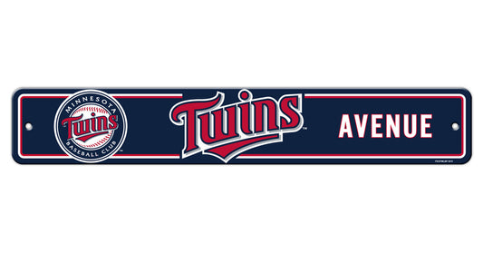 Minnesota Twins Sign 4x24 Plastic Street Style Alternate CO