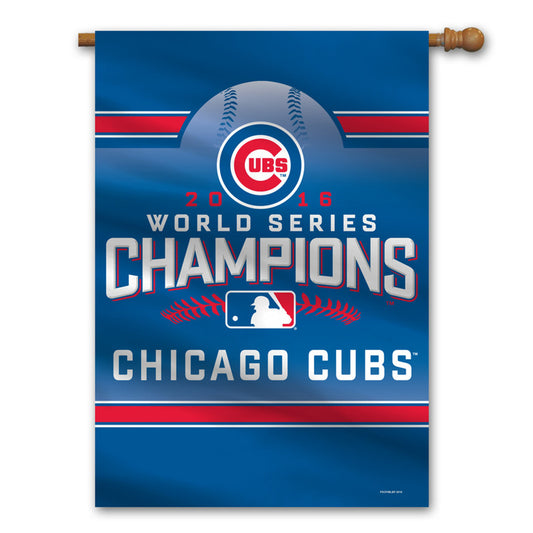 Chicago Cubs Banner Premium 28x40 Wall 2016 World Series Champs