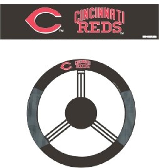 Cincinnati Reds Steering Wheel Cover Mesh Style CO