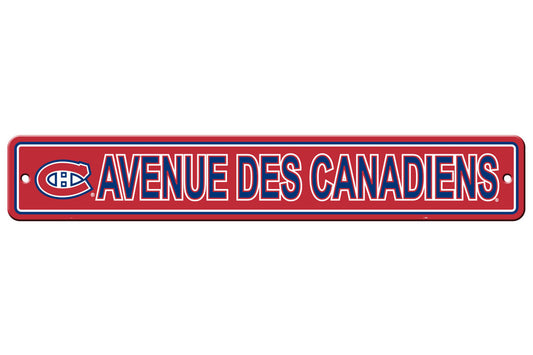 Montreal Canadiens Sign 4x24 Plastic Street Style CO