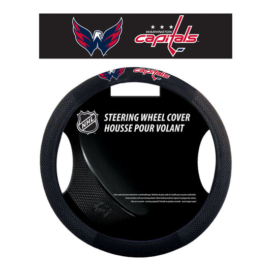 Washington Capitals Steering Wheel Cover Mesh Style CO