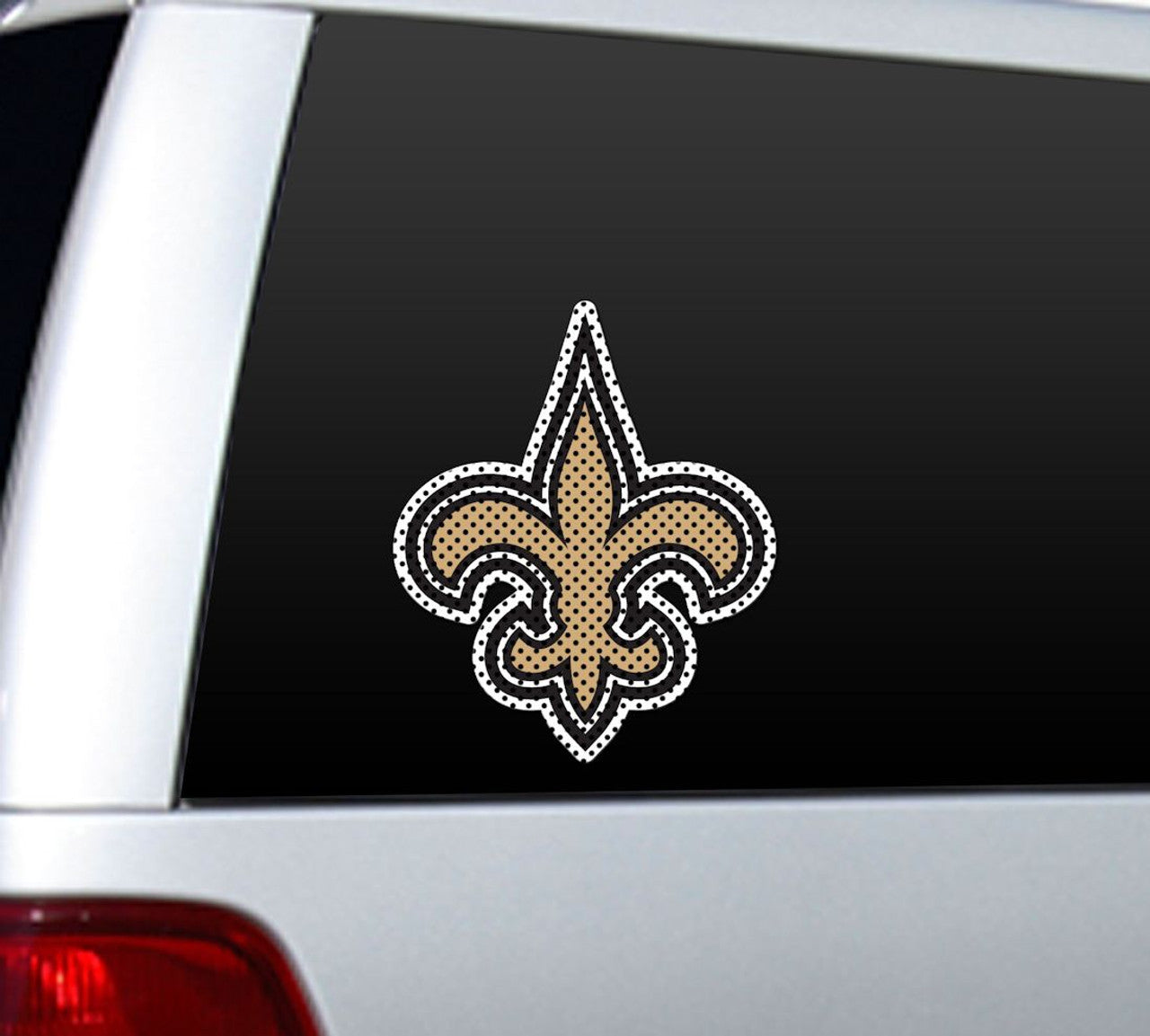 New Orleans Saints Window Film 12 Inch Die Cut CO