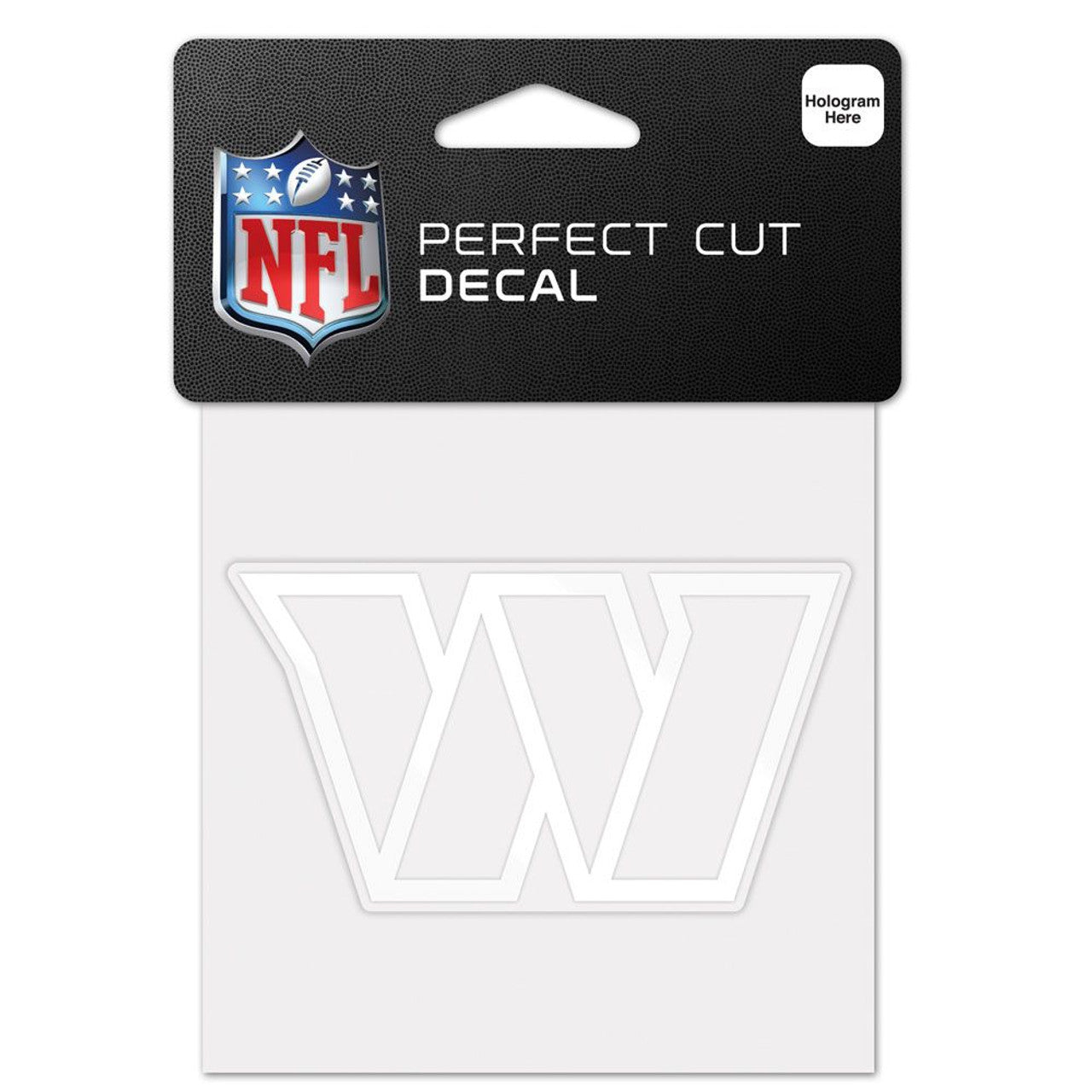 Washington Commanders Decal 4x4 Perfect Cut White