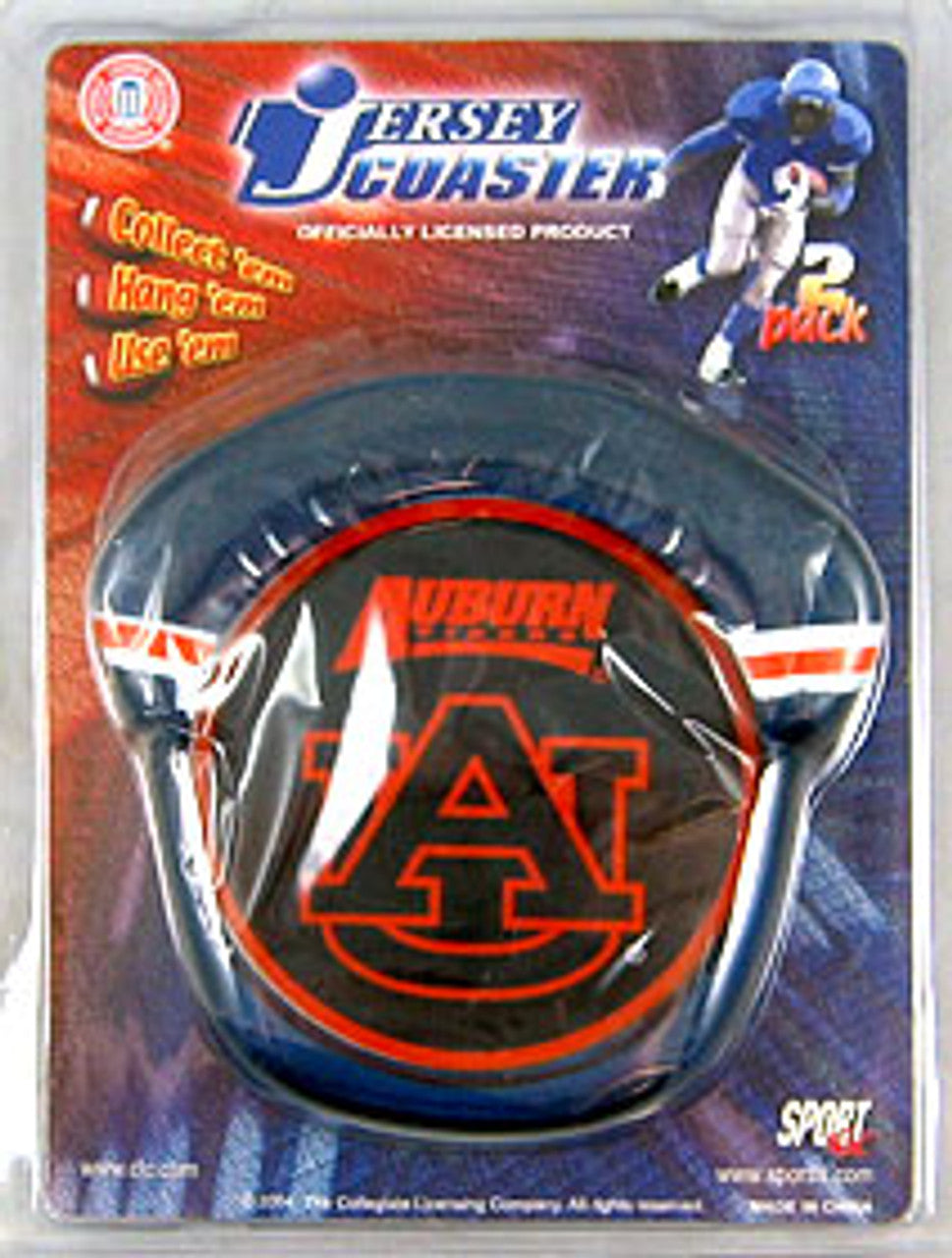 Auburn Tigers Coaster Set Jersey Style CO