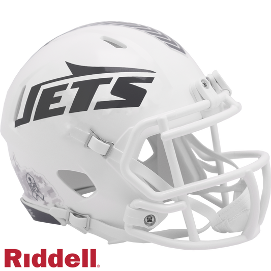 New York Jets Helmet Riddell Replica Mini Speed Style Salute To Service 2024