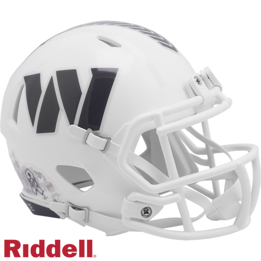 Washington Commanders Helmet Riddell Replica Mini Speed Style Salute To Service 2024