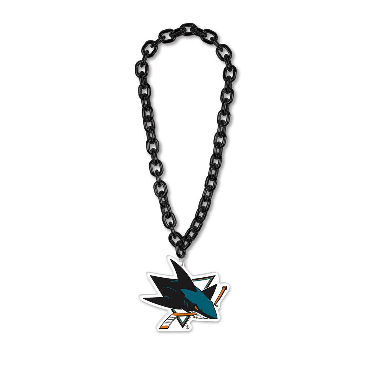 San Jose Sharks Necklace Big Fan Chain