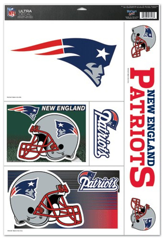 New England Patriots Decal 11x17 Ultra