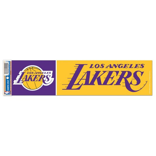 Los Angeles Lakers Decal 3x12 Bumper Strip Style