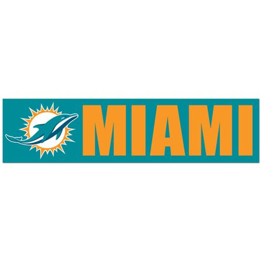 Miami Dolphins Decal Bumper Sticker