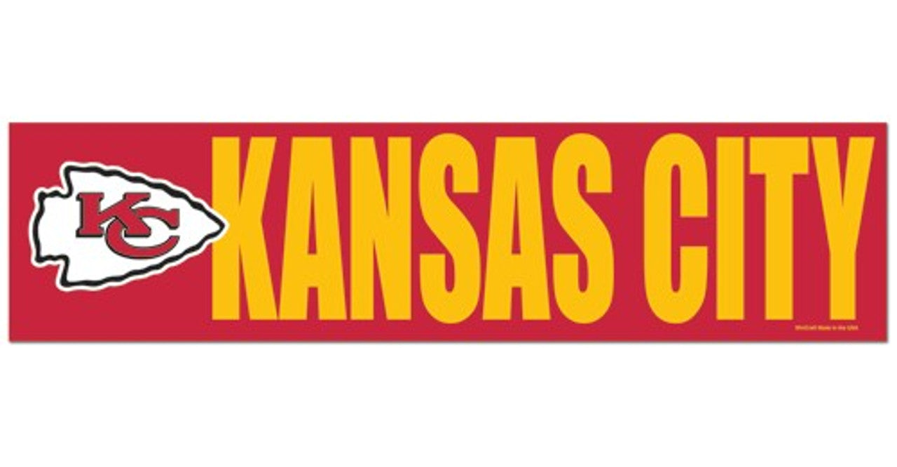 Kansas City Chiefs Decal Bumper Sticker