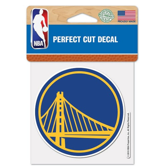 Golden State Warriors Decal 4x4 Perfect Cut Color