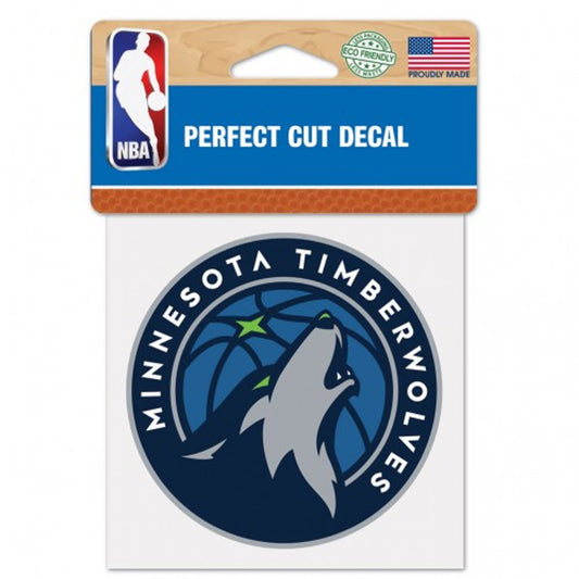 Minnesota Timberwolves Decal 4x4 Perfect Cut Color