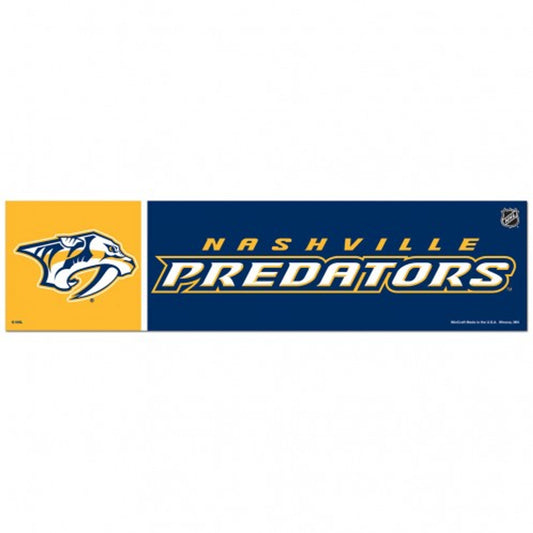 Nashville Predators Decal 3x12 Bumper Strip Style